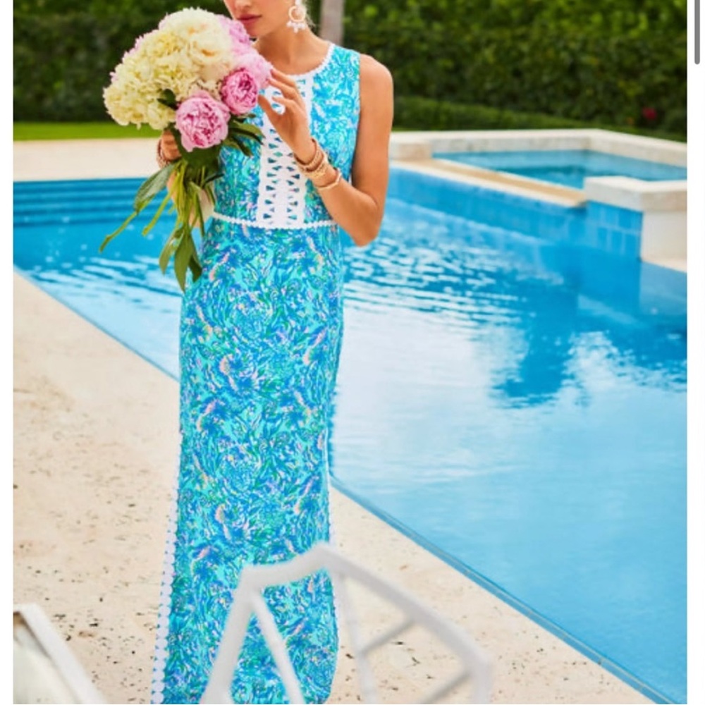 Lilly Pulitzer ashler maxi dress 00